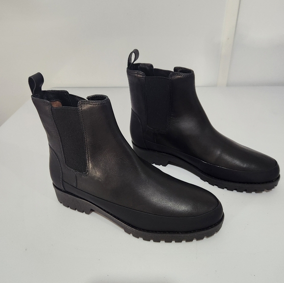 Rebecca Allen Black Leather Ankle Boots, Size 8.5, NWOT - Picture 2 of 7